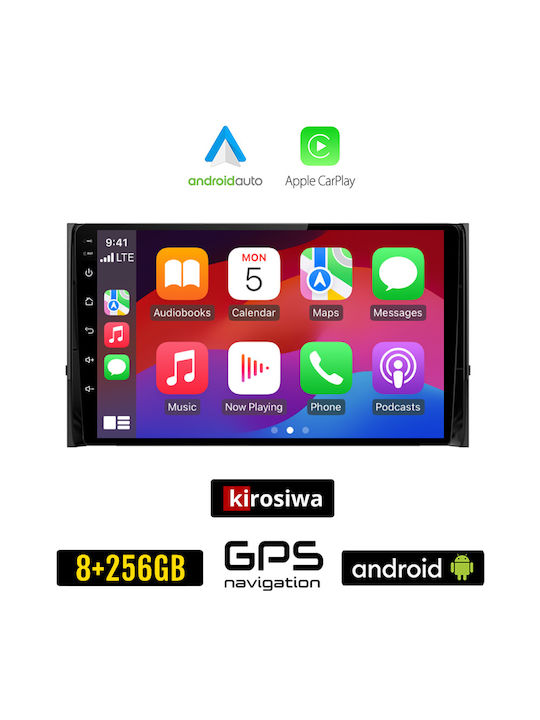 Kirosiwa Ηχοσύστημα Αυτοκινήτου για Skoda Kodiaq 2016+ (Bluetooth/USB/AUX/WiFi/GPS/Apple-Carplay/Android-Auto) με Οθόνη Αφής 10"