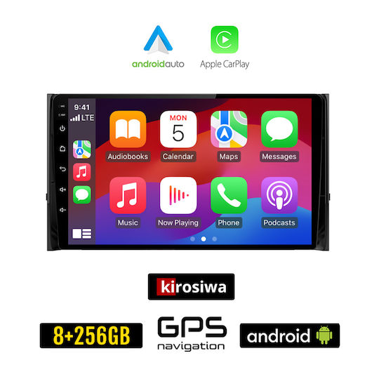 Kirosiwa Car Audio System for Skoda Kodiaq 2016+ (Bluetooth/USB/AUX/WiFi/GPS/Apple-Carplay/Android-Auto) with Touch Screen 10"
