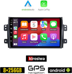 Kirosiwa Car-Audiosystem für Fiat Sechzehn 2005+ (Bluetooth/USB/AUX/WiFi/GPS/Apple-Carplay/Android-Auto) mit Touchscreen 9"