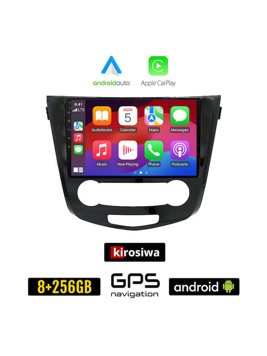 Kirosiwa Car Audio System for Nissan Qashqai 2014+ (Bluetooth/USB/AUX/WiFi/GPS/Apple-Carplay/Android-Auto) with Touch Screen 10"