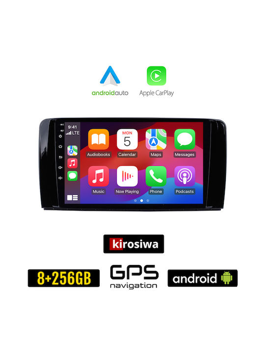 Kirosiwa Sistem Audio Auto pentru Mercedes-Benz Clasa R (W251) 2006 - 2015 (Bluetooth/USB/WiFi/GPS/Apple-Carplay/Android-Auto) cu Ecran Tactil 9"