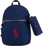 Polo Ralph Lauren Children's Backpack Color Navy Blue Small Plain 9ar071