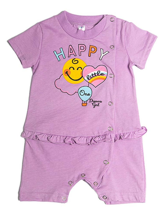 Dreams Set Baby Strampler Purple