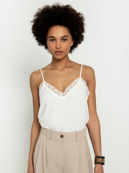 Toi&Moi Women's Lingerie Top with Lace White