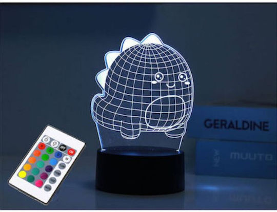 Total Gift Διακοσμητικό Φωτιστικό LED Θερμό Λευκό 3D Illusion 10x20εκ.