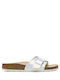 Bs Classic Women's Flat Sandals in White Color Narrow Fit