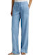 Ralph Lauren Women's Fabric Trousers Light Blue