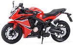 Welly Honda Cbr 650f Μοτοσυκλέτα 1:18 Κόκκινο-Μαύρο Honda CBR 650f για 3+ Ετών