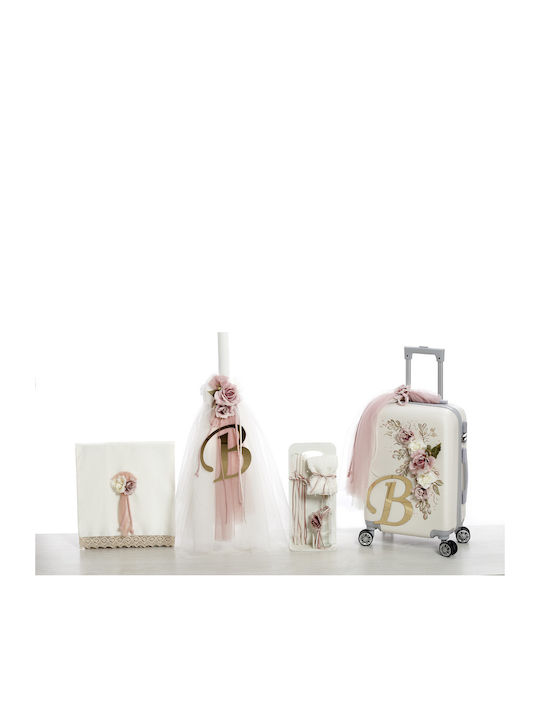 Baptism Set for Girl Flower Theme Monogram Sds-2403 Bellissimo Bls-24-sds-2403