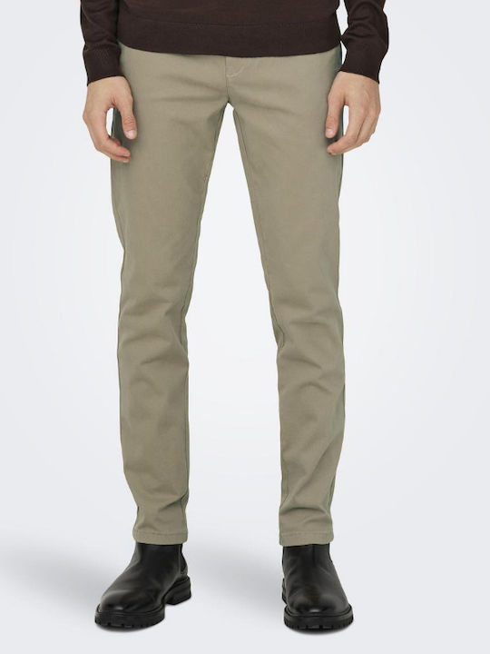 Only & Sons Men's Trousers Chinchilla