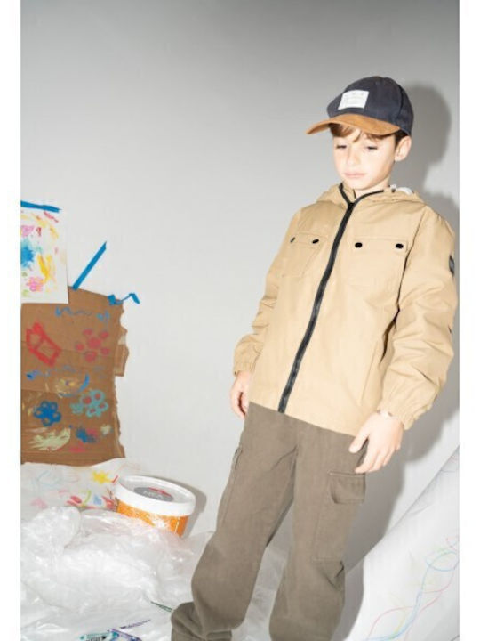 Hashtag Kinder Freizeitjacke mit Kapuze oil