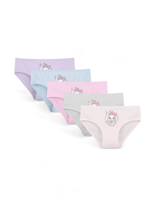 Donella Set of Kids' Briefs Multicolored 5pcs