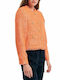 Forel Kurz Damen Tweed Blazer Orange