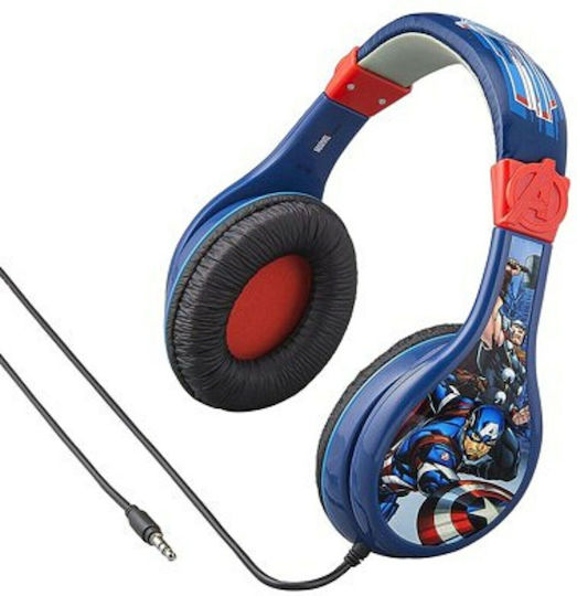 eKids Avengers Classic Cu fir Pentru copii On Ear Căști Albastre