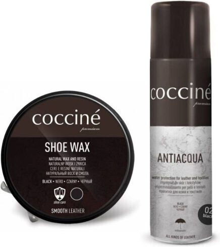 Set de impermeabilizare + ceară pentru încălțăminte Coccine Black