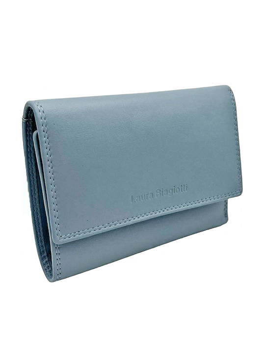 Leather Women's Wallet Classic Blue