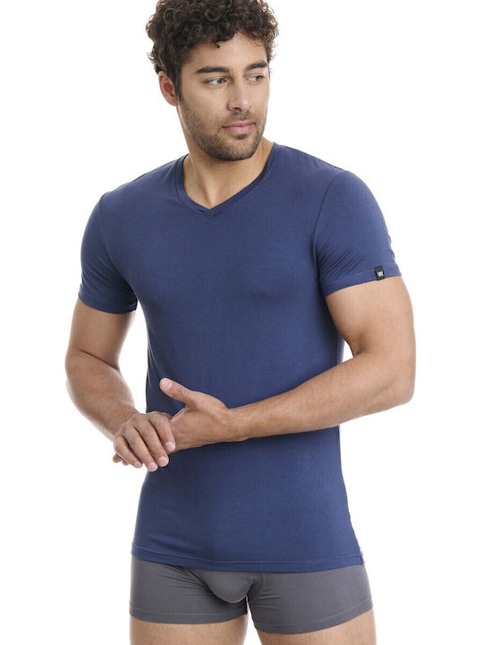 Men's Undershirt in Navy Blue Color