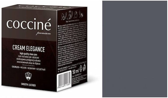 Shoe Polish Cream Leather Cream Elegance Light Grey 50 Ml