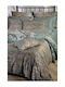 Down Town Home Sheet Sets King Size 305x310cm. 833 Petrol Blue 4pcs