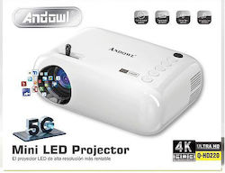 Andowl Mini Proiector Lampă LED Alb