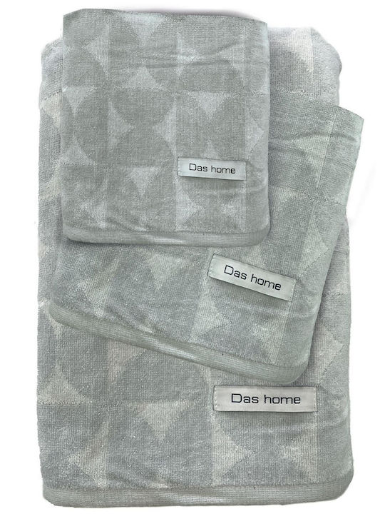 Das Home 3pc Bath Towel Set 0728 Beige Weight 5...