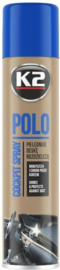 K2 Polo Σπρέι Γυαλίσματος για Ταμπλό Αυτοκινήτου με Άρωμα Λεβάντα 300ml