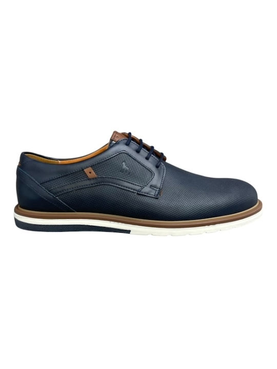 Boxer Men's Leather Casual Shoes Blue