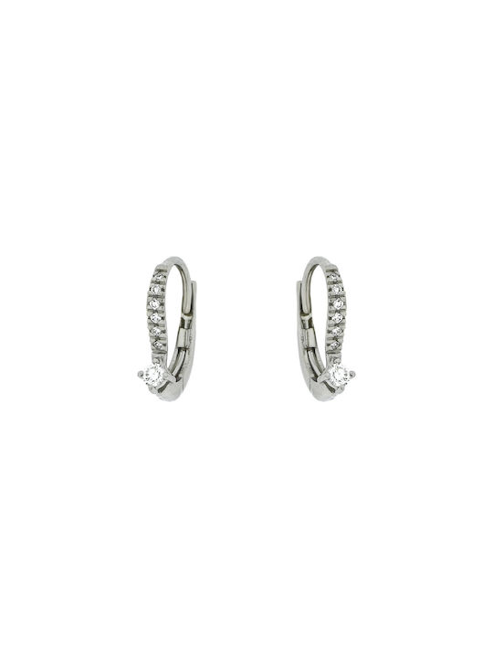 Earrings Hoops with Diamond