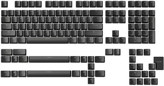 Glorious Mechanische Tastenkappen Vollständiges 104-Tasten-Set US ANSI Schwarz G-104-schwarz