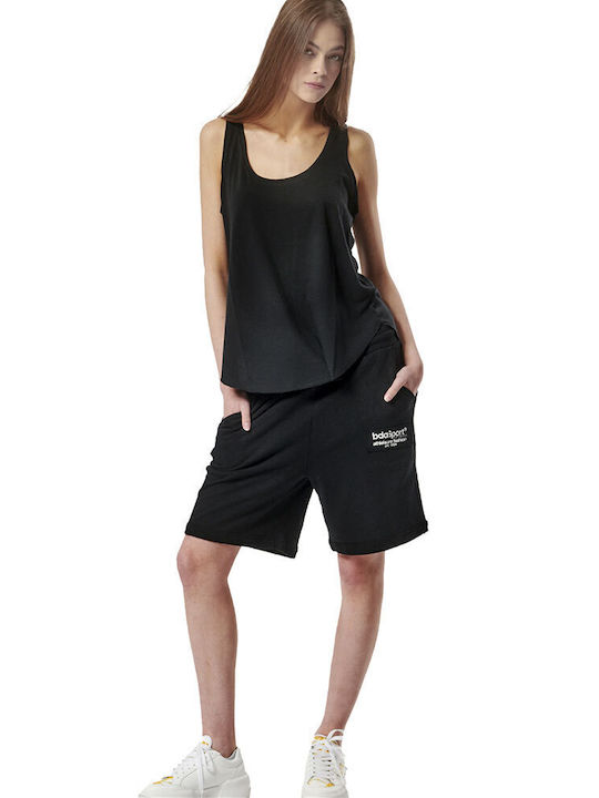Body Action Women's Athletic Blouse Sleeveless Black