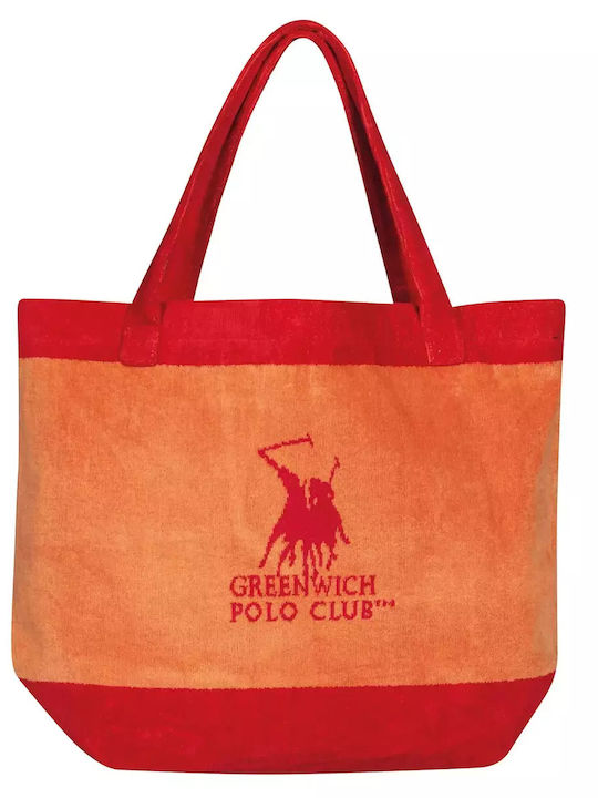 Greenwich Polo Club Din Material Textil Geantă de Plajă Impermeabilă Portocalie