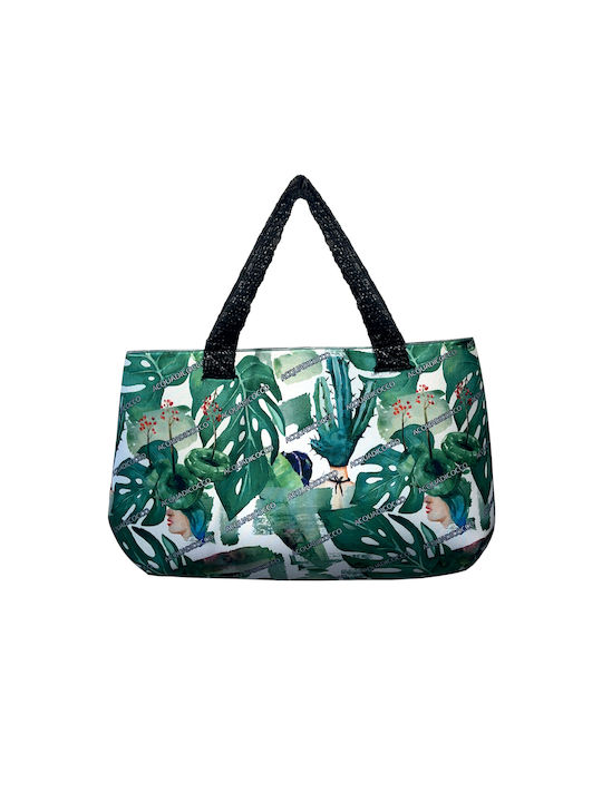 Acquadicocco Straw Beach Bag Green