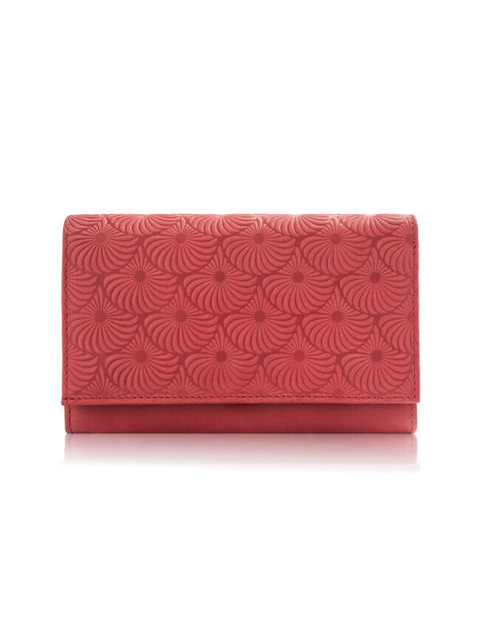 Paolo Peruzzi Δερμάτινο Γυναικείο Πορτοφόλι με RFID Κόκκινο