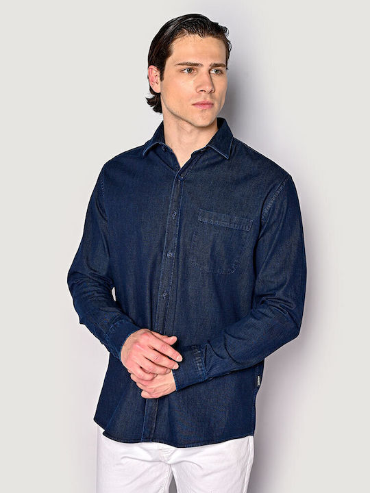 Brokers Jeans Μακρυμάνικo Τζιν Πουκάμισο σε Καν...