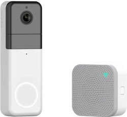 Wyze Clopoțel de ușă fără fir Wi-Fi Compatibil cu Alexa Alb