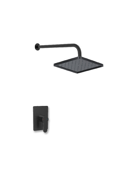 DuscheLine Built-in Faucet Mixer for Shower Black