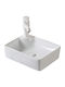 Vinci Cube Countertop Sink Porcelain 44.5x33.5x12.8cm White