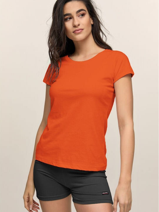 Bodymove Damen Sportliche Bluse Orange