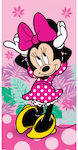 Minnie Mouse Kids Beach Towel Blue Minnie 140x70cm