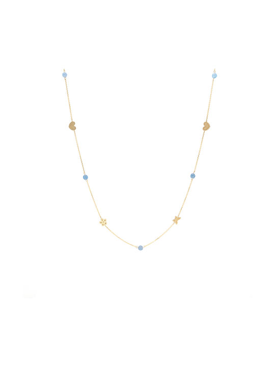 Kontopoulos Necklace from Gold 14K