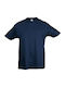 Kinder-T-Shirt blauer Denim Regent