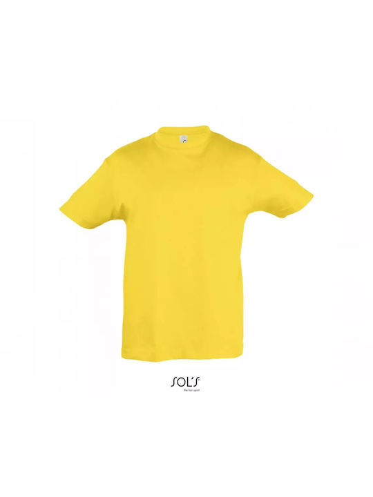 Sol's Παιδικό T-shirt Κίτρινο Regent