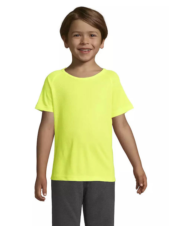 Sol's Παιδικό T-shirt Κίτρινο Sporty