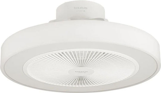 Taurus Fresko Invisible Geschlossener Typ Deckenleuchte 49cm mit Leuchte Weiß