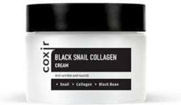 Coxir Black Snail Collagen Κρέμα Προσώπου για Ενυδάτωση & Αντιγήρανση με Κολλαγόνο & Έκκριμα Σαλιγκαριού 50ml