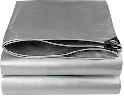 Grasher Αδιάβροχος Μουσαμάς 250gr/m² 6x4μ. Βαρέως Τύπου Γκρι
