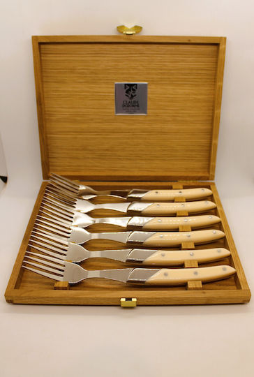 Claude Dozorme Set of Forks Table Brown 6pcs Claude Dozorme Set of Forks Table Brown 6pcs