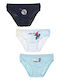 Superheroes Set of Kids' Briefs Multicolored 3pcs