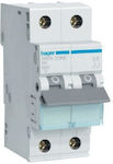 Hager Automatic Circuit Breaker 10A Double-pole MCN210E