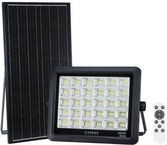 Eurolamp Στεγανός Ηλιακός Προβολέας LED 500W Φυσικό Λευκό 4000K IP65
